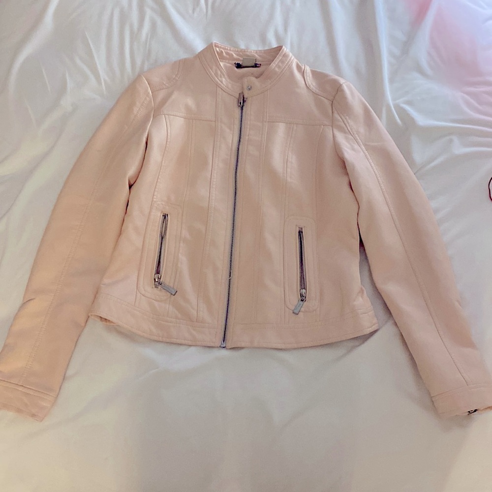 Pink Leather jacket